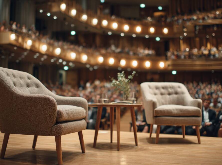 An elegant auditorium filling before the opening of JYSTA's Changing Lives schema therapy symposium