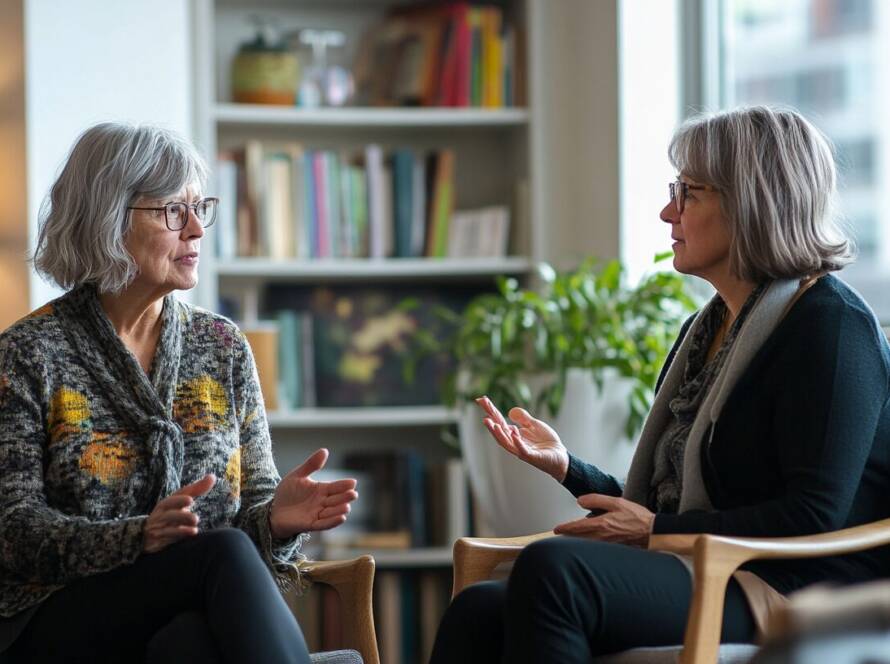 Ida Shaw and Joan Farrell discussing schema therapy for dissociative identity disorder