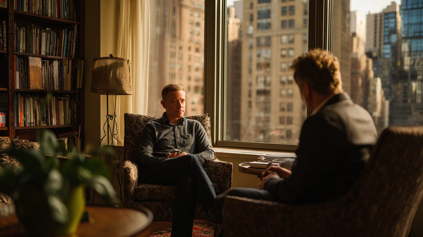 A clinician stays attuned to a client's emotional shift, reflecting the unmet-needs view of compulsive sexual behavior summarized in the key takeaways.