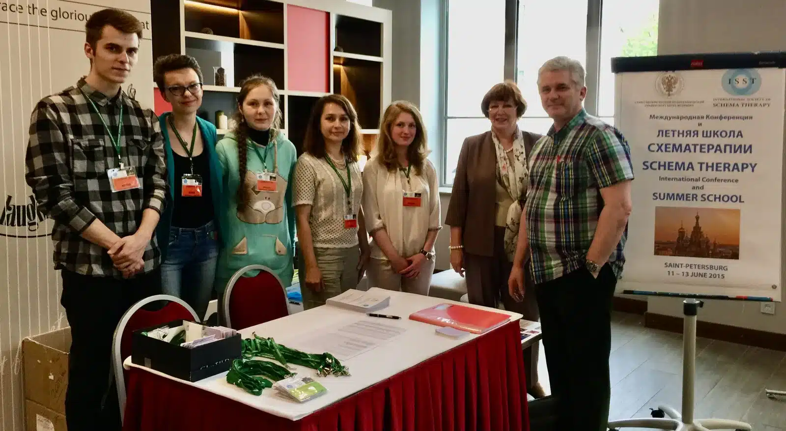 Paul Kasyanik and Elena Romanova with the organizing team at the ISST International Conference and Summer School in St. Petersburg, 2015